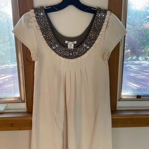 Alice + Olivia Babydoll Jeweled Dress